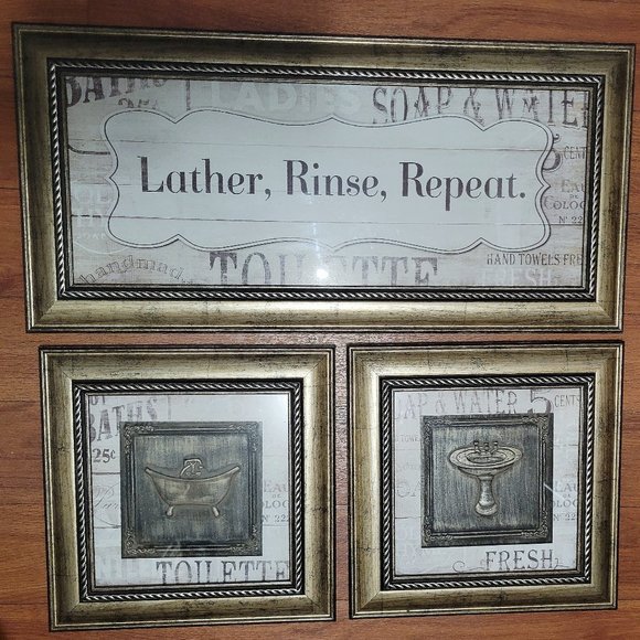 Kirklands Wall Decor Bathroom Wall Art Poshmark